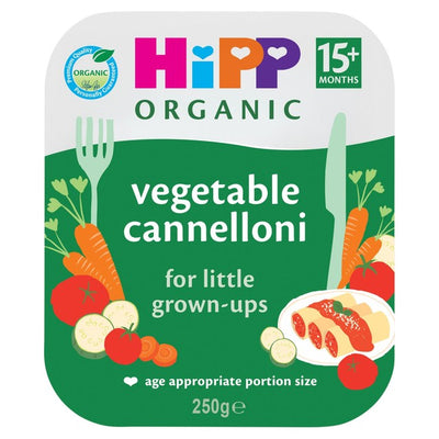 HiPP Organic Vegetable Cannelloni Toddler Tray Meal 250g for 15+ Months