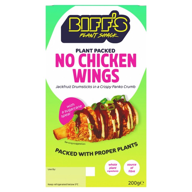 Biff's Plant Shack jackfruit based vegan wings 200g - British product