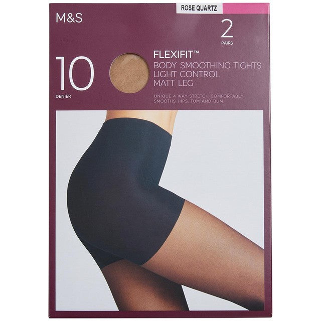 M&S sheer tights Rose Quartz Medium 2 pack, imported from the UK