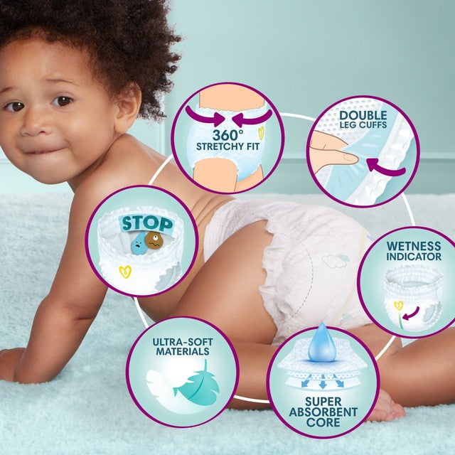 Pampers Nappy Pants Premium Protection 3, imported from the UK