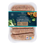 M&S Italian style sausages 400g, imported from the UK