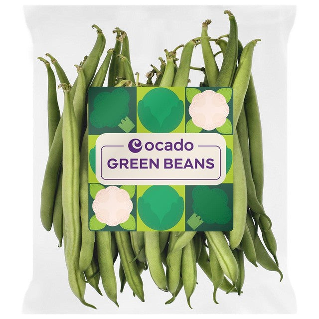 Ocado Green Beans Fresh 220g, imported from the UK