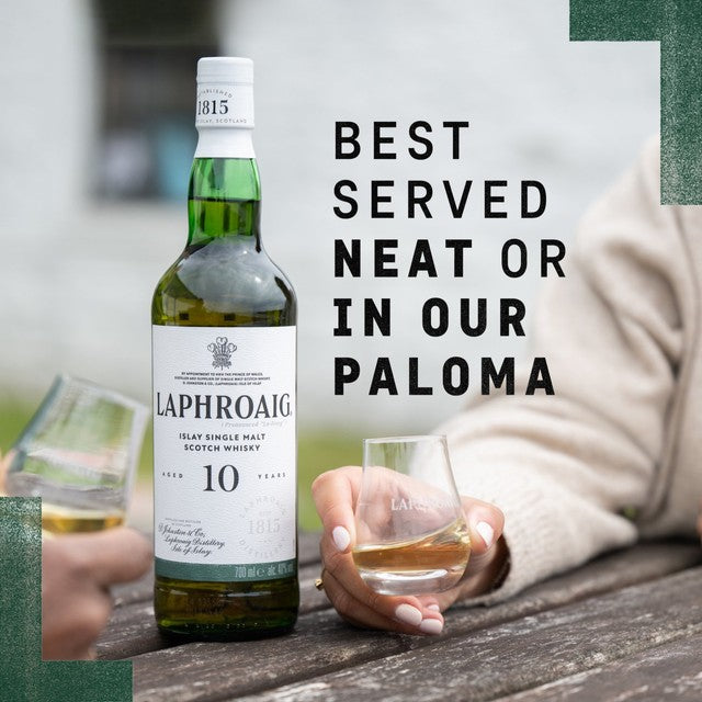 Laphroaig 10 Year Old Islay Single Malt Scotch Whisky 70cl, UK version