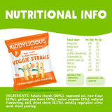 Kiddylicious sour cream and chive flavoured veggie straws baby snack 12g, UK version