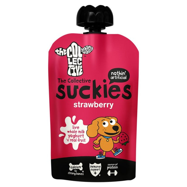 The Collective strawberry yoghurt 90g pouch (British brand)