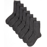 M&S Ankle School Socks Grey Marl Shoe Size 4-7 - British product