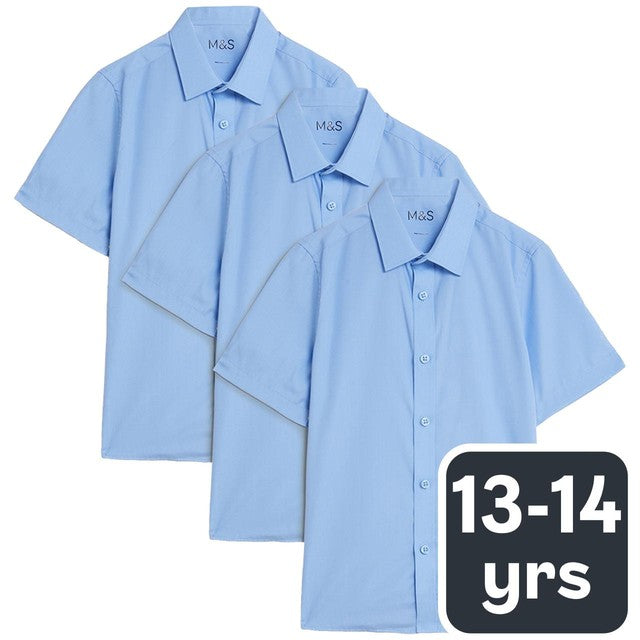 M&S boys regular fit school shirt 13-14, imported from the UK