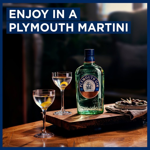 Plymouth Original Strength Gin 70cl, imported from the UK