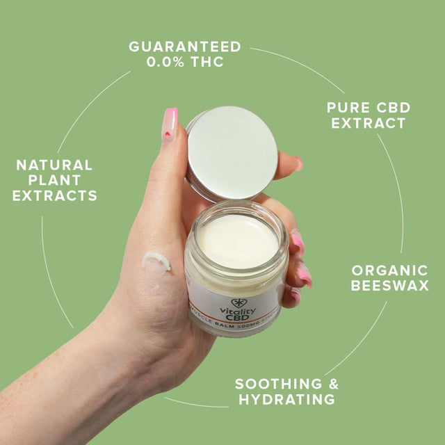 Vitality CBD muscle balm 500mg CBD 100ml (British brand)