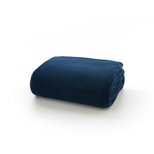 Deyongs Snuggle Touch Throw Navy 140 x 180cm - British product