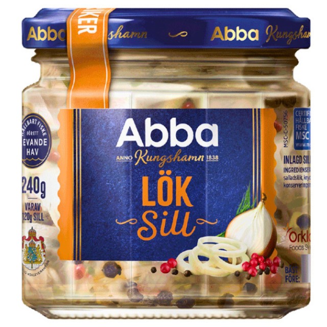 Abba Seafood herring marinated with onion 240g - British product