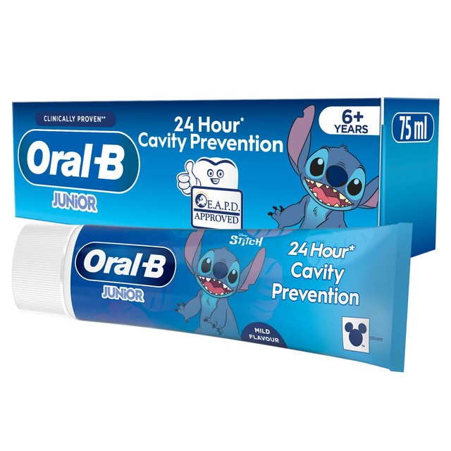 Oral-B Children's Toothpaste Stitch 6+ 75ml, imported from the UK