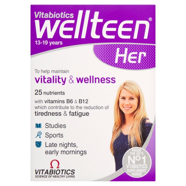 Vitabiotics Wellteen Her vitamin tablets 30 tablets (British brand)