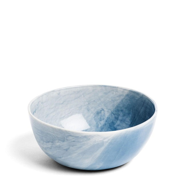 Daylesford Organic Palamino Blue Ceramic Bowl 18cm - British product