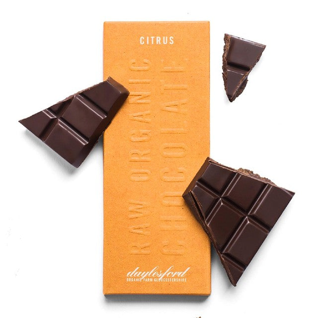 Daylesford Organic chocolate bar orange and tangerine 50g - British product
