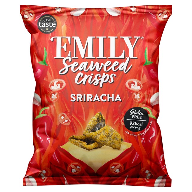 Emily Sriracha Seaweed Crisps 18g - British product