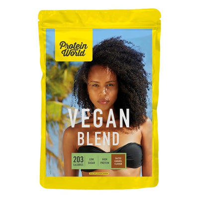Protein World Vegan Salted Caramel Slender Blend Protein Shake 1200g