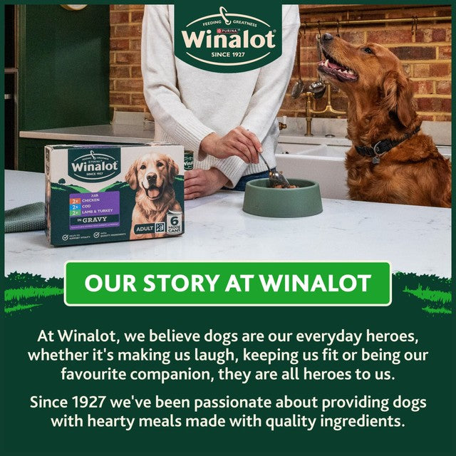 Winalot Classics Mixed in Jelly Chicken wet dog food 12x400g (British brand)