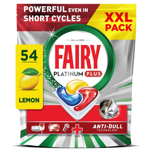 Fairy Platinum Plus Lemon dishwasher tablets - British product