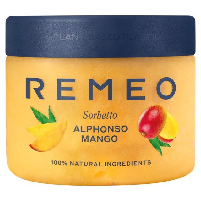 Remeo Alphonso Mango Sorbet 462ml, imported from the UK