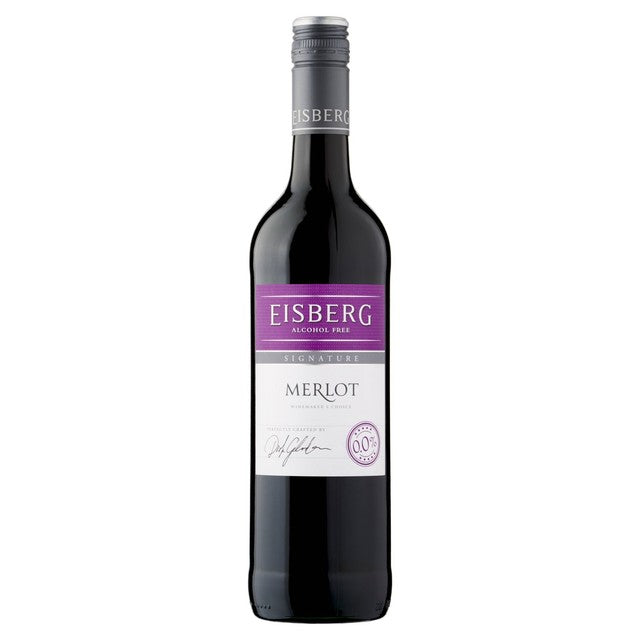 Eisberg Signature Merlot alcohol-free wine 75cl - British product