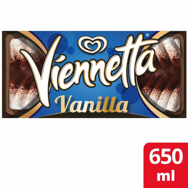 Viennetta vanilla ice cream dessert 650ml (British brand)