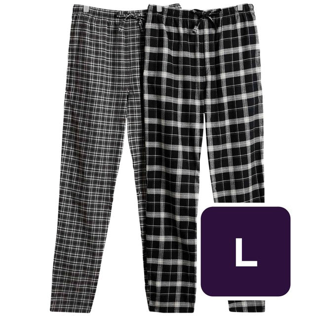 M&S checked black pyjama bottoms size L, imported from the UK