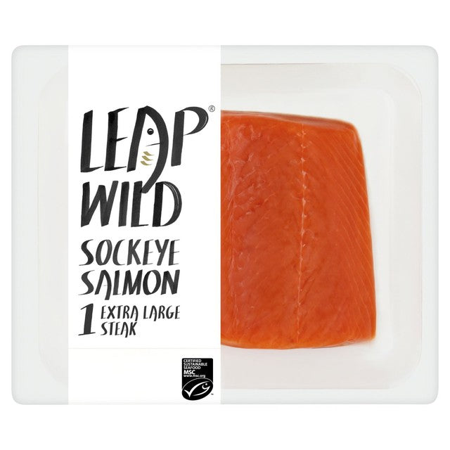 LEAP sockeye salmon steak 170g, UK version