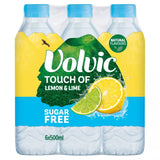 Volvic lemon lime sugar-free flavoured water 6x500ml multipack (British brand)