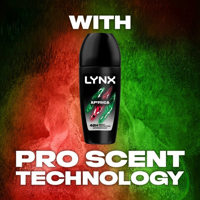 Lynx Africa antiperspirant roll-on deodorant 50ml, UK version