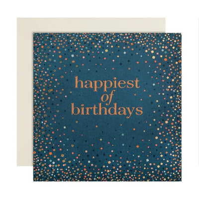 M&S Scattered Confetti Birthday Card 15cm x 15cm