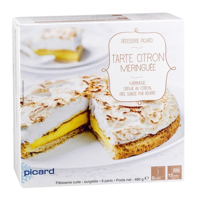 Picard lemon meringue tart 480g, imported from the UK