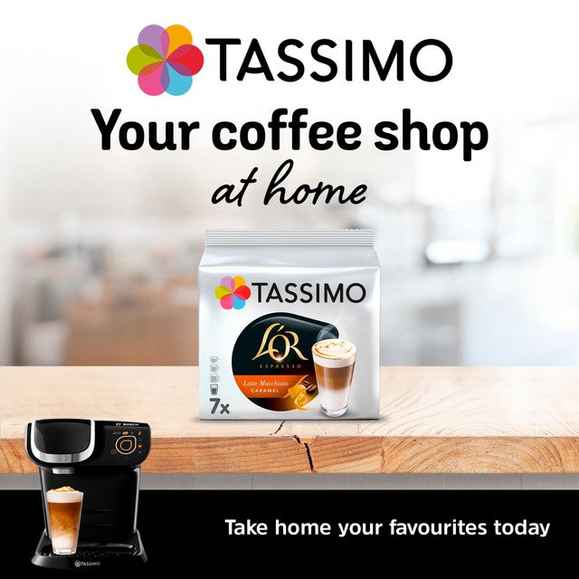 Tassimo caramel latte macchiato coffee pods 7 pack (British brand)