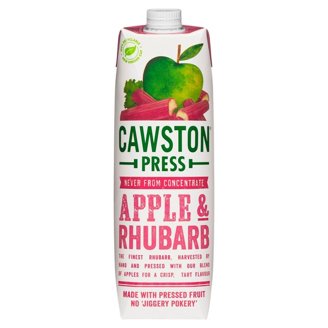 Cawston Press Apple & Rhubarb Juice 1L - British product