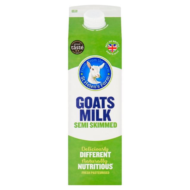 St Helens Farm semi skimmed goat's milk 1L (British brand)