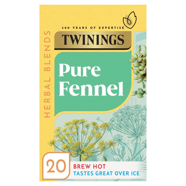 Twinings Fennel Herbal Tea Bags 20 Pack (British brand)