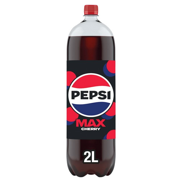 Pepsi Max Cherry sugar-free cola 2L, imported from the UK
