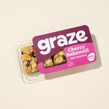 Graze Cherry Bakewell flapjack snack bar 50g, UK version