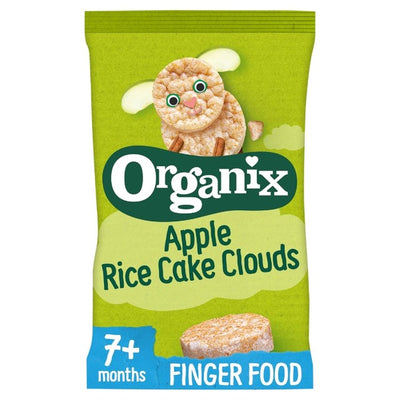 Organix Apple Rice Cake Clouds Organic Baby Snacks 40g