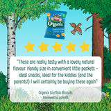 Organix Gruffalo cocoa and vanilla toddler biscuits 5 x 20g multipack, imported from the UK
