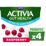 Activia Raspberry No Added Sugar Fat Free Yogurt 4x115g