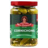 Mrs Elswood cornichons 215g, imported from the UK