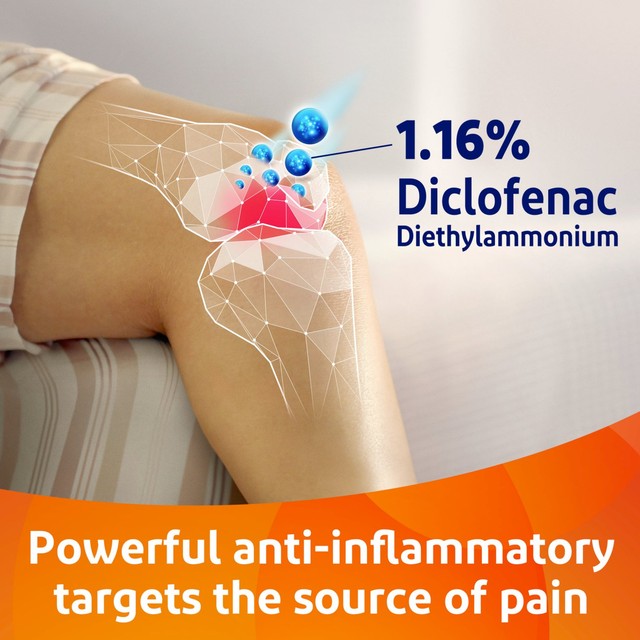 Voltarol Back & Muscle Pain Relief Gel 100g (British brand)