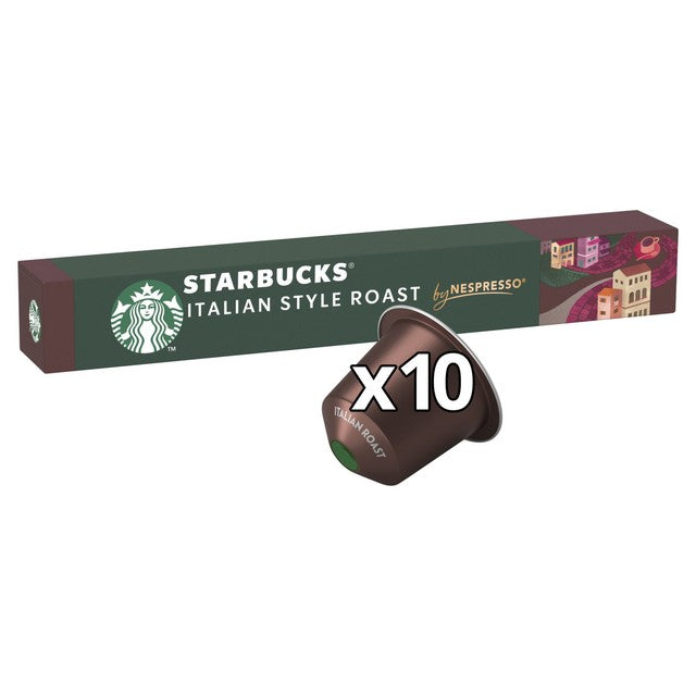 Starbucks Italian Roast coffee capsules 10 pack (British brand)