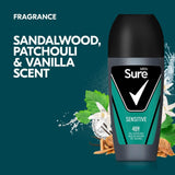 Sure men anti-perspirant deodorant roll-on sensitive 50ml (British brand)