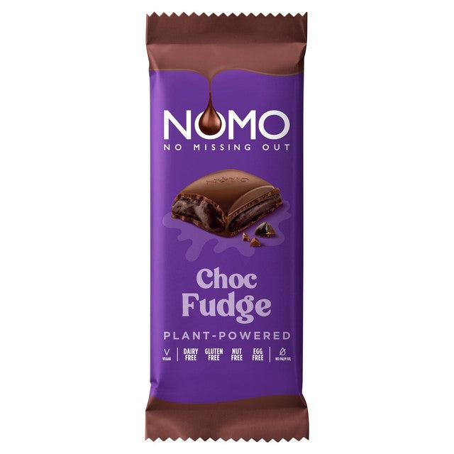 NOMO Choc Fudge XL Bar 120g, imported from the UK