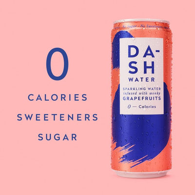 Dash Grapefrukt Musserende Vann Frukt smakende Multipack 12 x 330ml