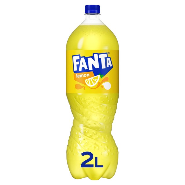 Fanta Lemon sparkling fruit drink 2L - British product