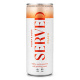 Served peach hard seltzer 250ml (British brand)