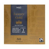 M&S Luxury Gold tea bags 80 teabags, imported from the UK